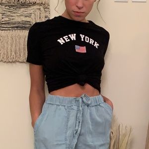 Forever 21 Black New York USA T Shirt - S